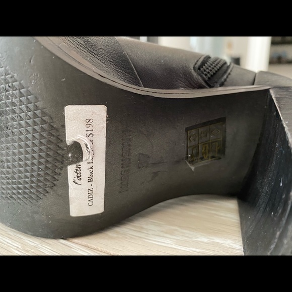 Black leather sz 37 ankle booties - Picture 5 of 5